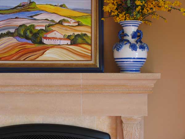 Interior paint color with fireplace