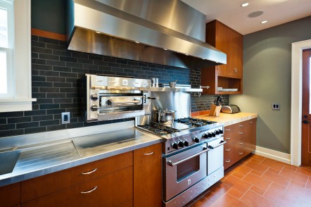 Wallingford modern kitchen in classic home, east end