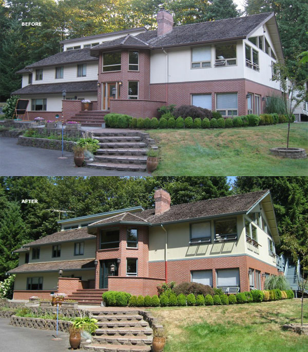 Before and After of Sammamish paint colors